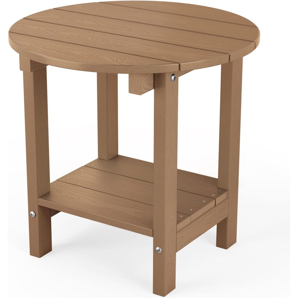 Outdoor Furniture Wood - طاولة جانبية خارجية مقاس 18 بوصة