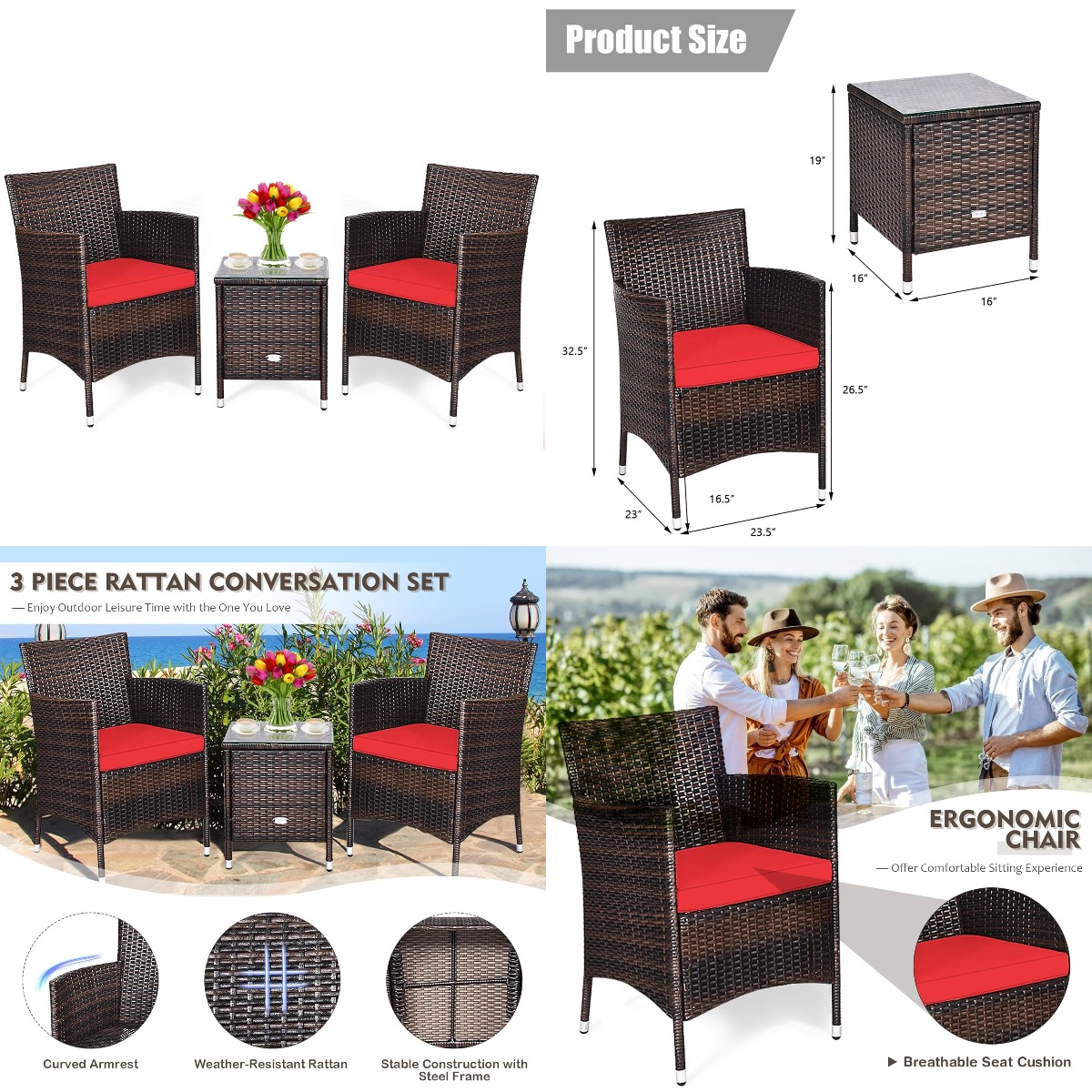 Outdoor Furniture On Sale - طقم أثاث خارجي من الخوص مكون