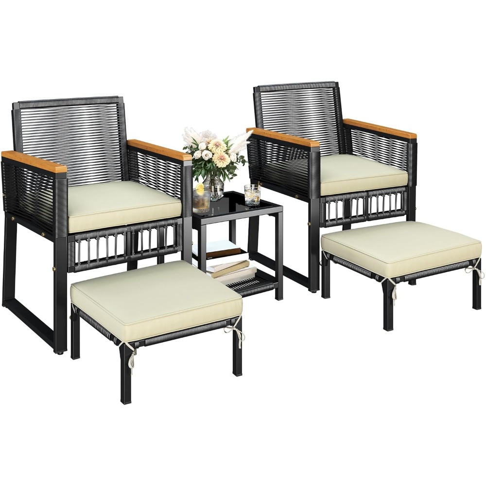 Outdoor Furniture On Sale - طقم جلوس خارجي من 5 قطع،