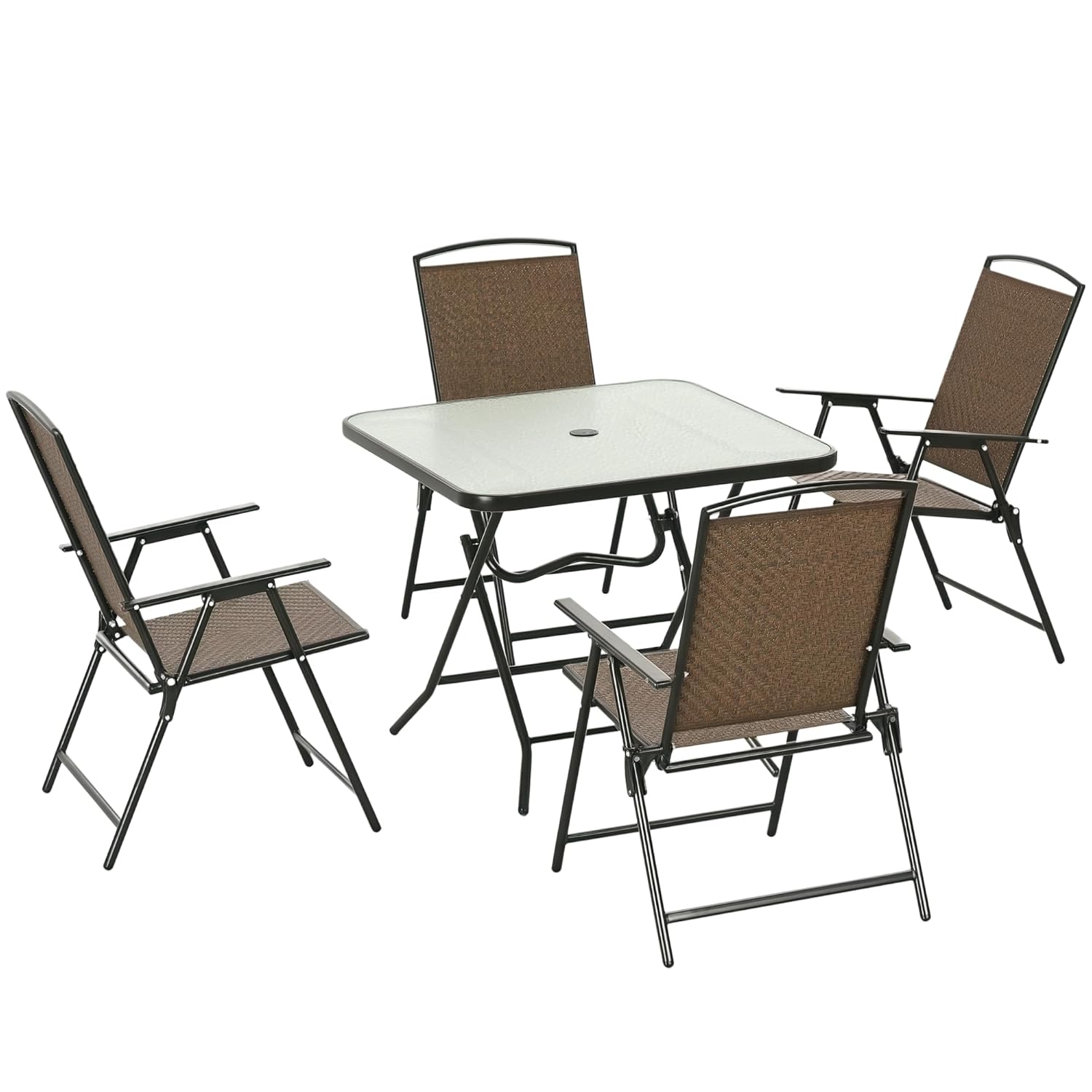 Outdoor Furniture Dining Set - طقم طعام خارجي قابل للطي من