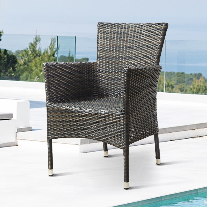 Outdoor Furniture On Sale - رخيصة الأسود حديقة مطعم الخوص الكراسي