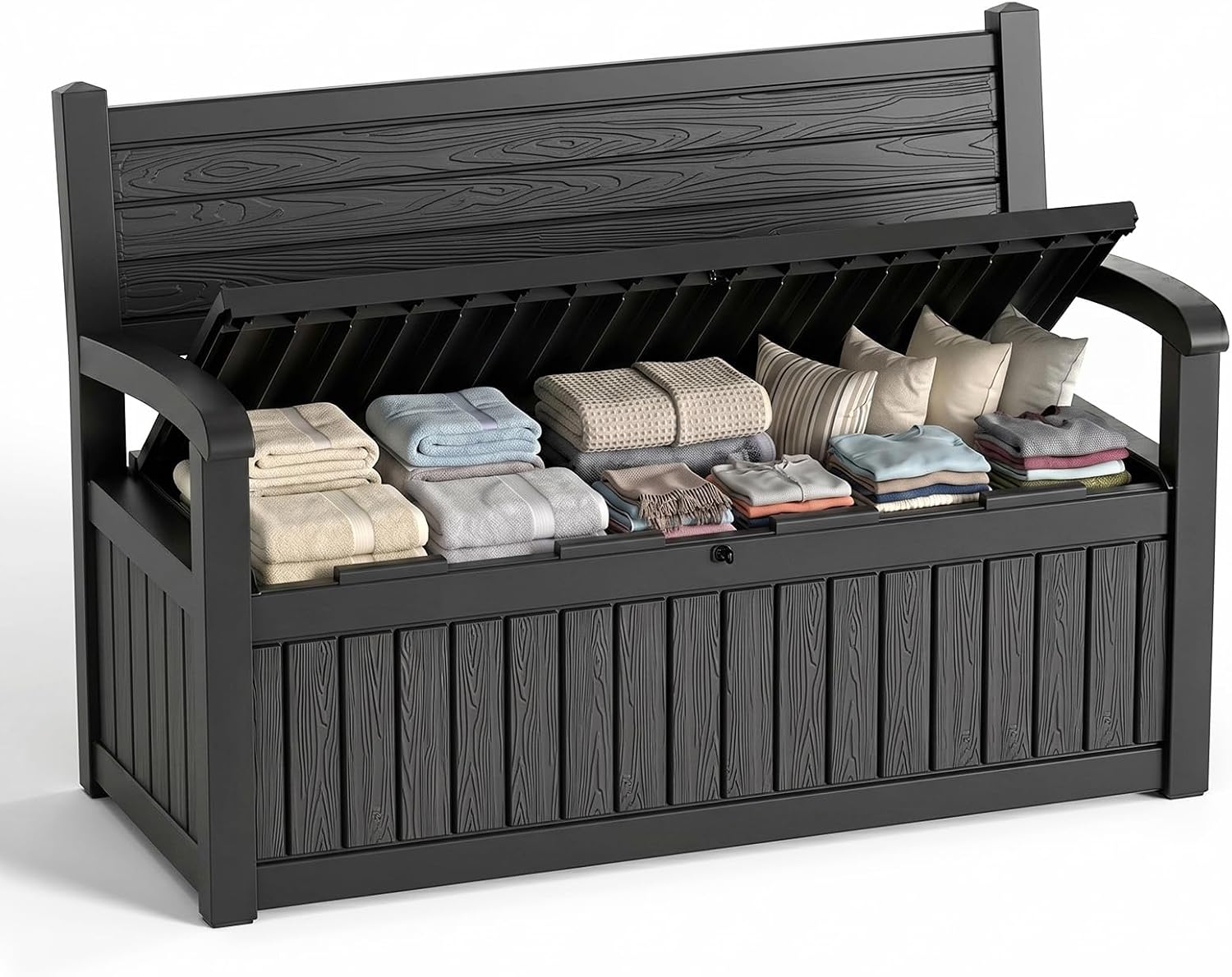 Outdoor Furniture Bench - صندوق تخزين خارجي كبير مقاوم للماء
