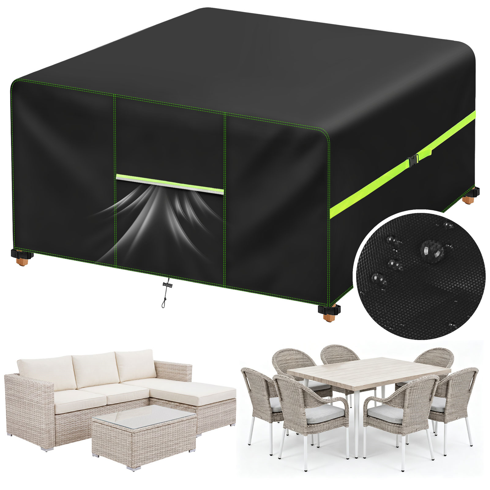 Outdoor Furniture Set Sale - غطاء أثاث الحدائق مع فتحات تهوية،