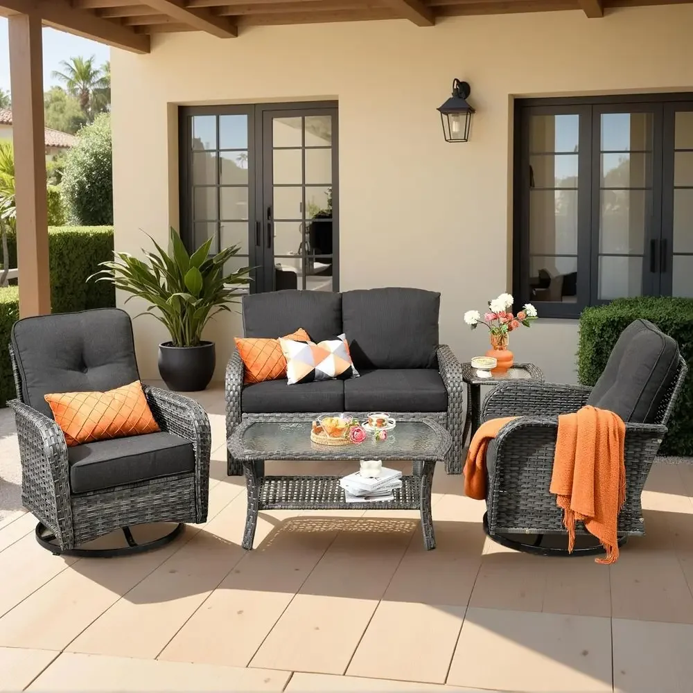 Outdoor Furniture Loveseat - طقم أثاث خارجي مكون من 5