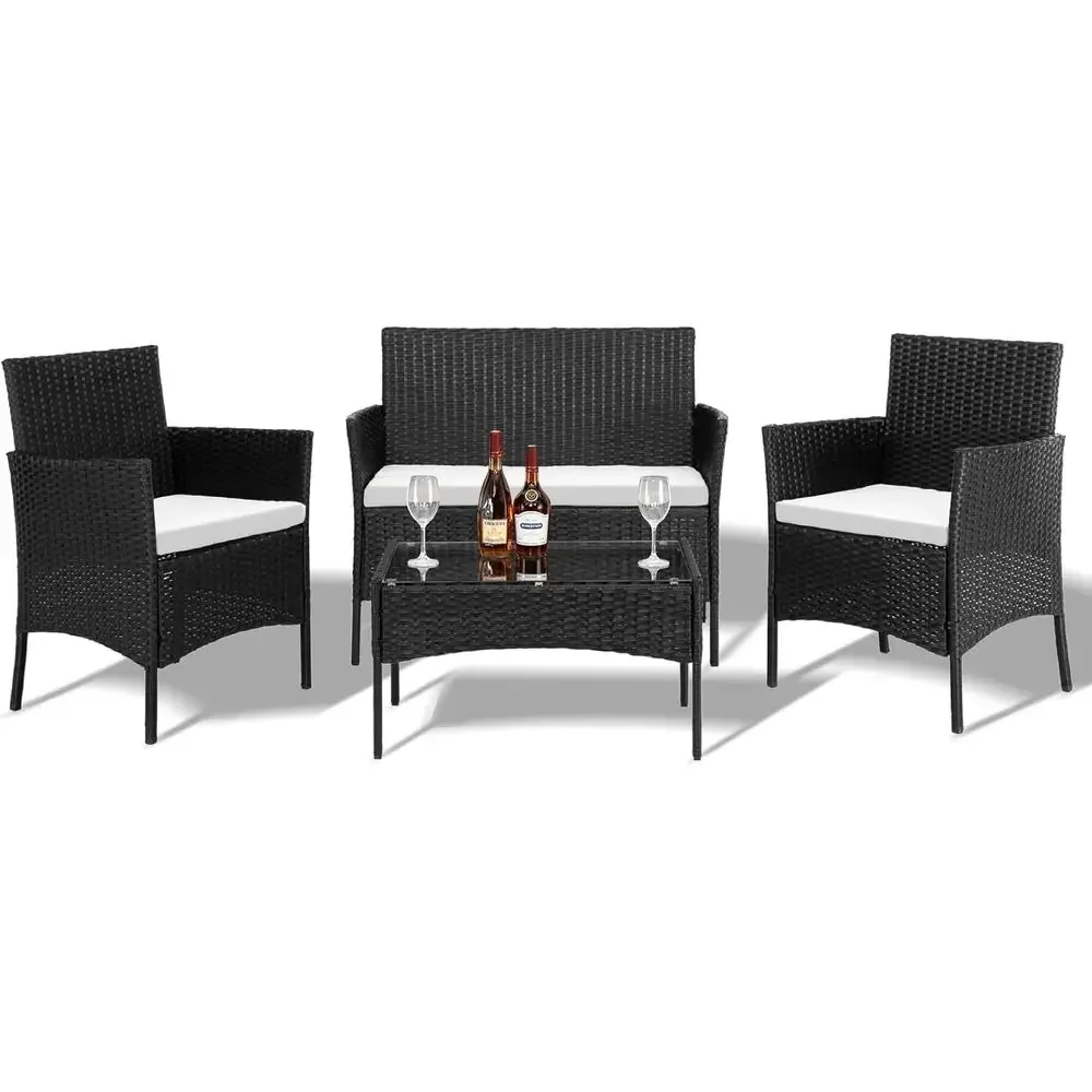 Outdoor Furniture Loveseat - طقم أثاث خارجي مكون من 4