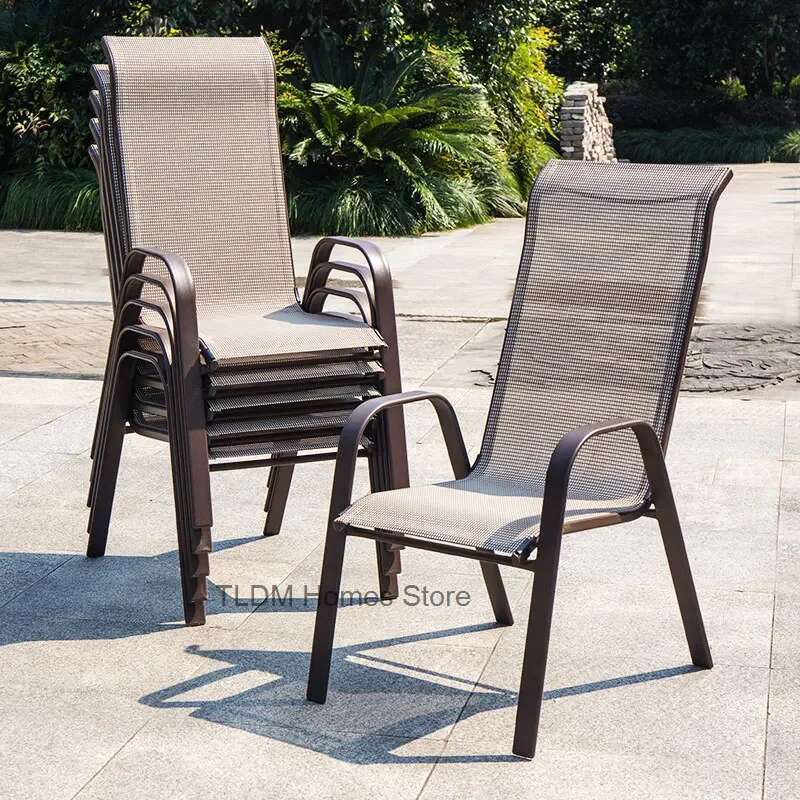 Outdoor Furniture On Sale - كراسي حديقة حديثة عالية الظهر إسكندنافية