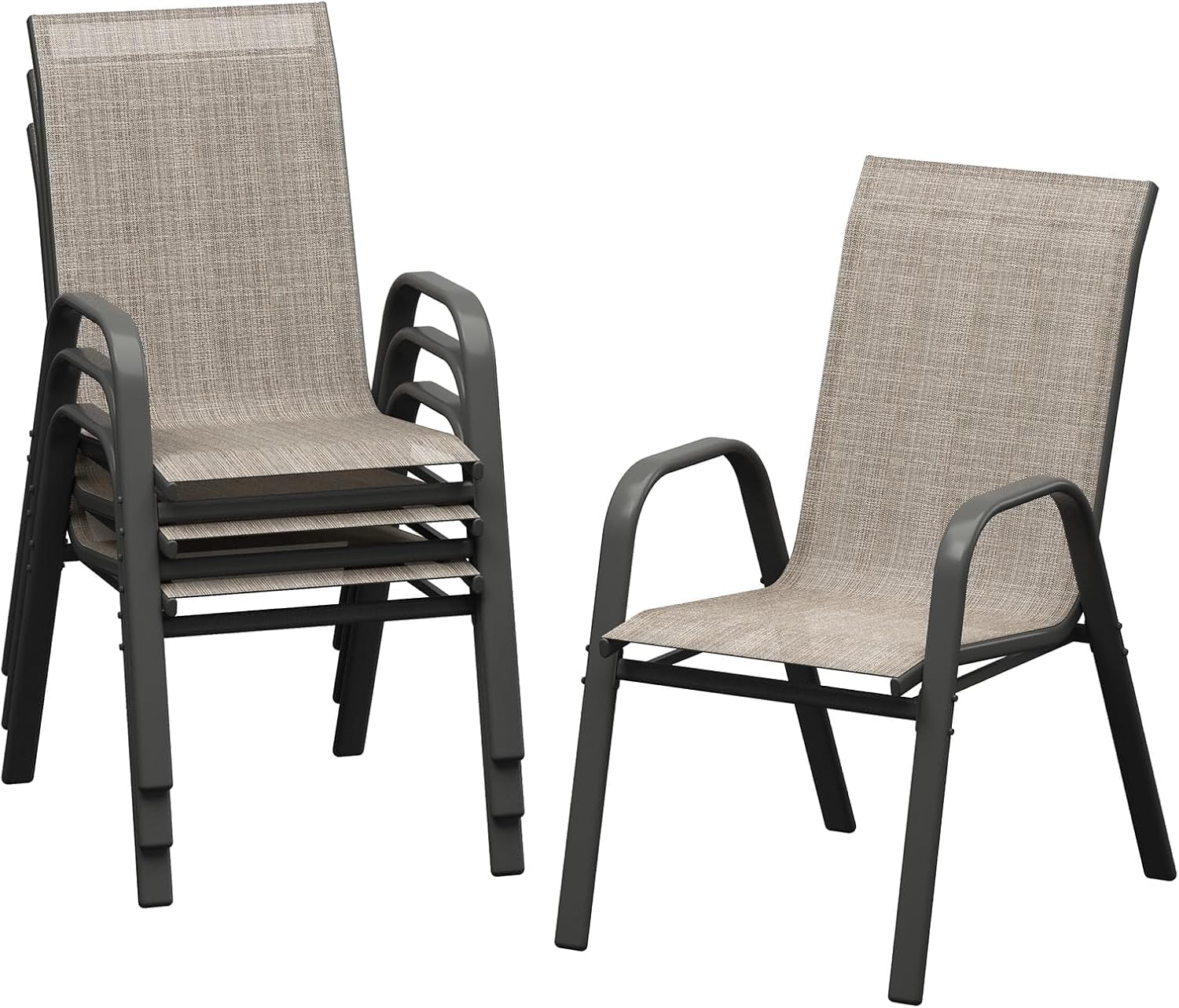 Outdoor Furniture Dining Set - مجموعة من 4 كراسي طعام للفناء،