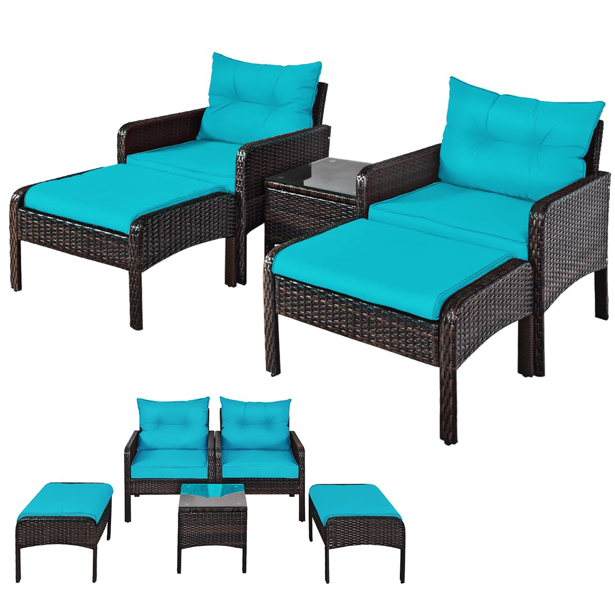 Outdoor Furniture On Sale - طقم أثاث خارجي من 5 قطع