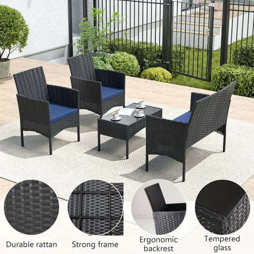 طقم أثاث خارجي مكون من 4 قطع:  - مراجعة Outdoor Furniture Loveseat وسعره