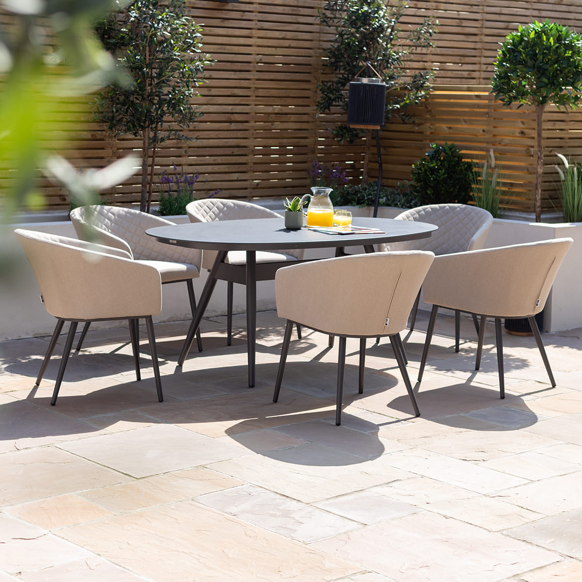 طقم طعام خارجي حديث وبسيط للفن - مراجعة Outdoor Furniture Dining Set وسعره