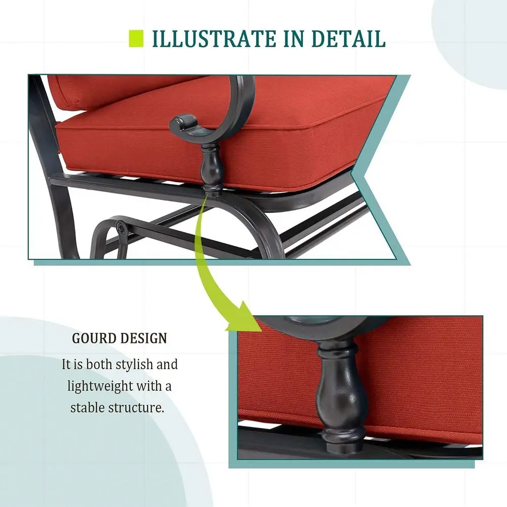 طقم أثاث خارجي من الحديد المطا - مراجعة Outdoor Furniture Loveseat وسعره
