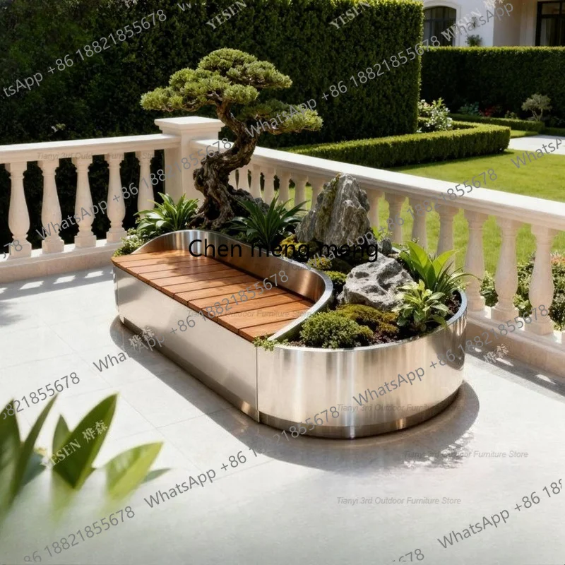 صندوق زهور D80 من الفولاذ المق - مراجعة Outdoor Furniture Bench وسعره