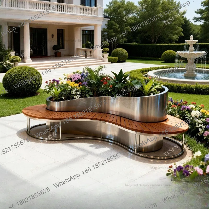 صندوق زهور D80 من الفولاذ المق - مراجعة Outdoor Furniture Bench وسعره