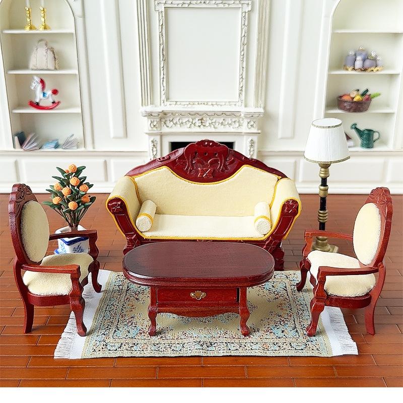 1:12 دمية مصغرة طاولة مستديرة  - مراجعة Outdoor Furniture Wood وسعره