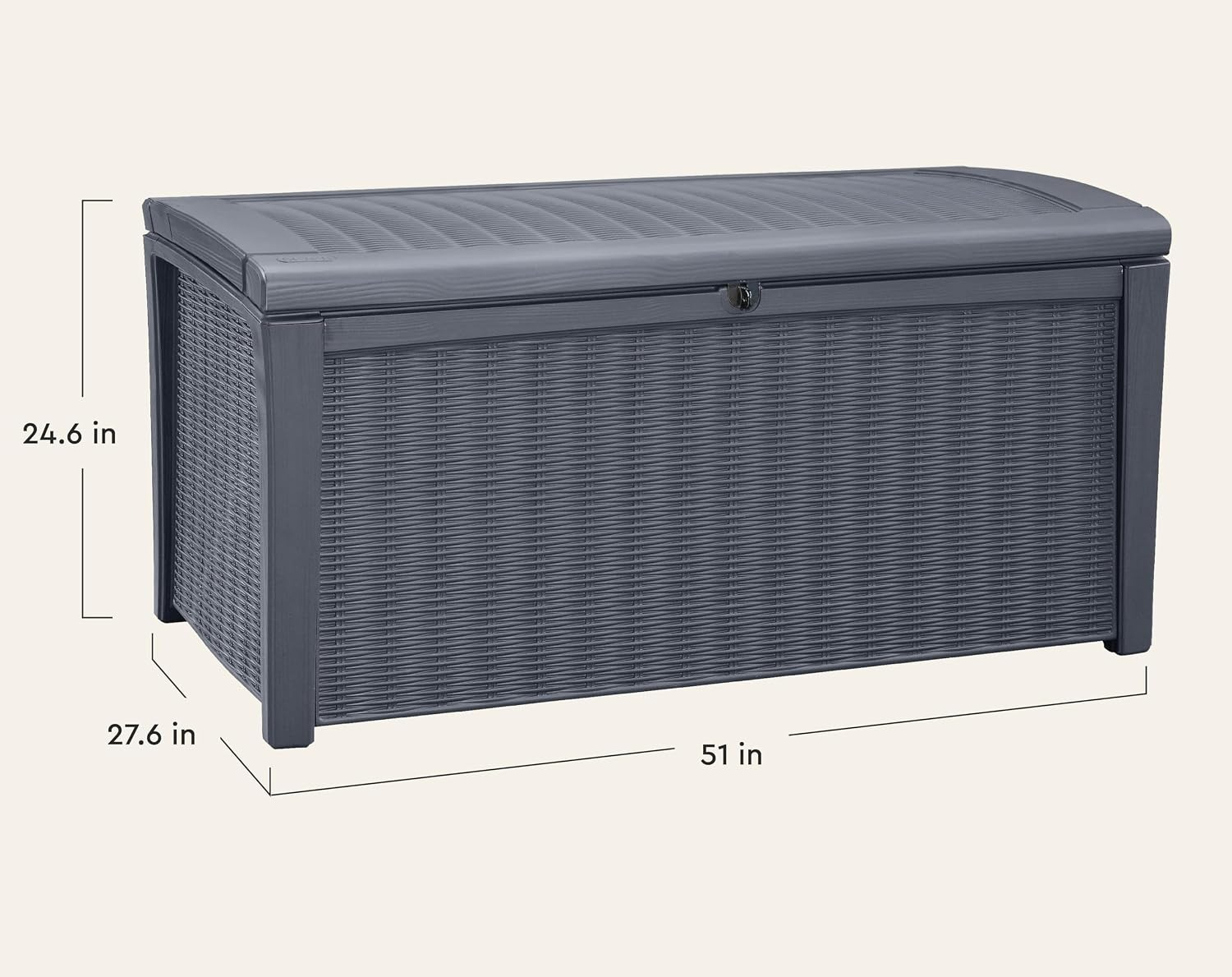 صندوق تخزين خارجي سعة 110 جالو - مراجعة Outdoor Furniture Bench وسعره