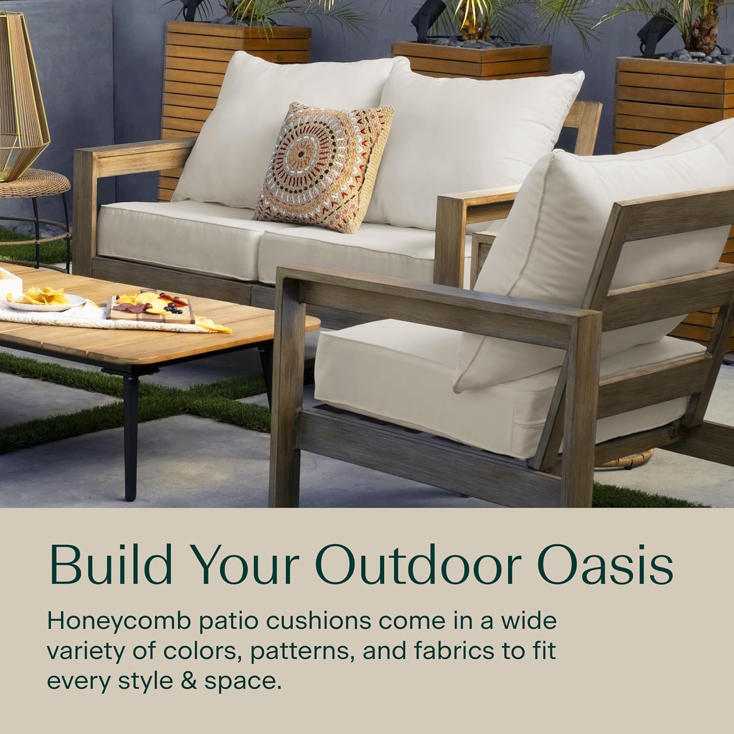 أثاث خارجي للفناء، بلون عظمي ص - مراجعة Outdoor Furniture Cushions وسعره