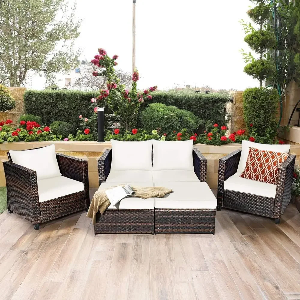 طقم أثاث خارجي من الخوص مكون م - مراجعة Outdoor Furniture Loveseat وسعره