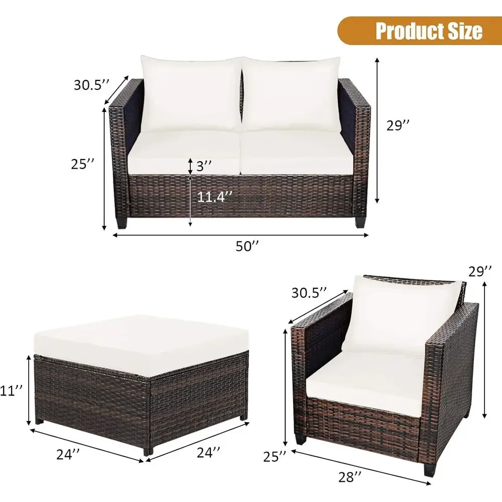 طقم أثاث خارجي من الخوص مكون م - مراجعة Outdoor Furniture Loveseat وسعره