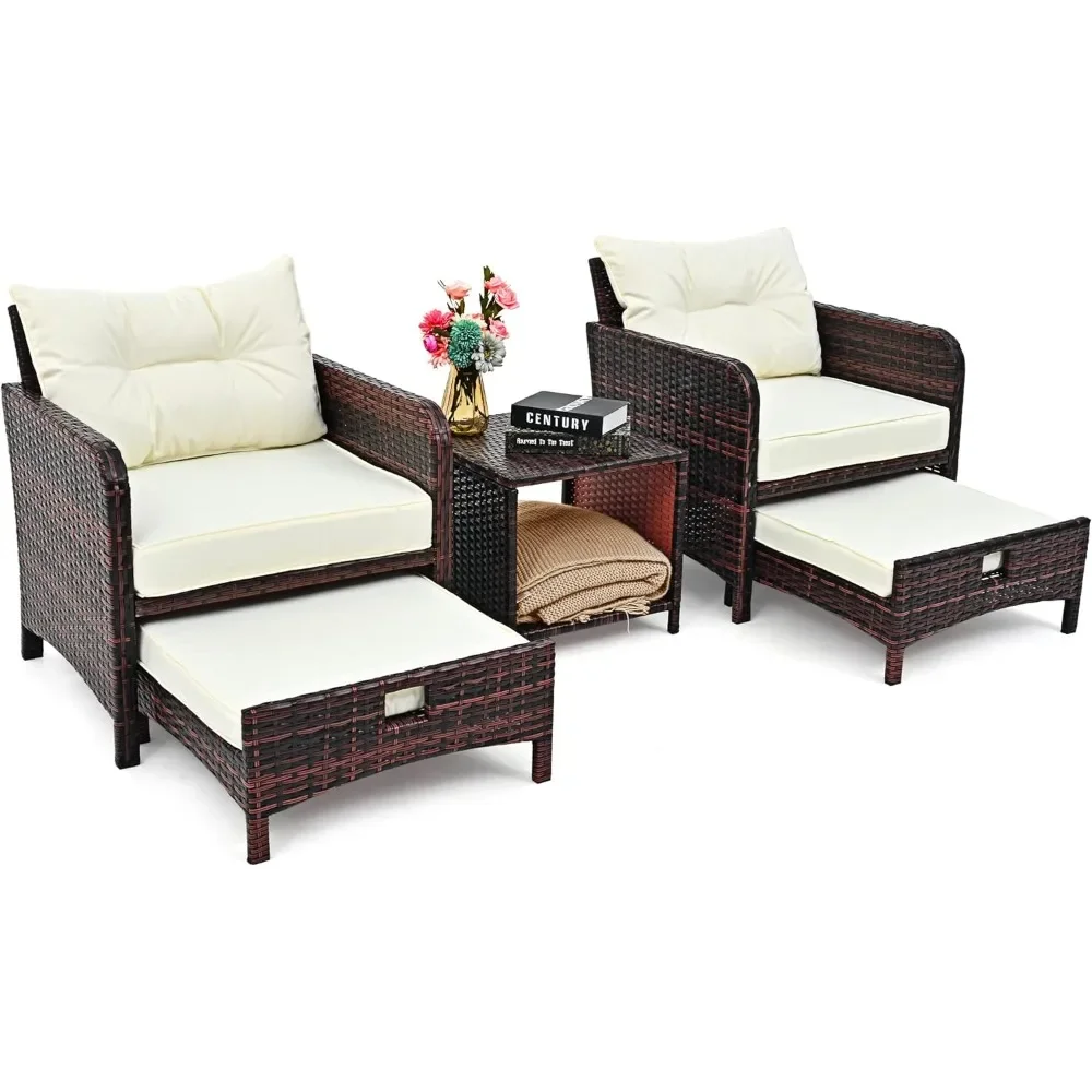 # ل 5 قطع من أثاث الفناء الخوص - مراجعة Outdoor Furniture Material وسعره