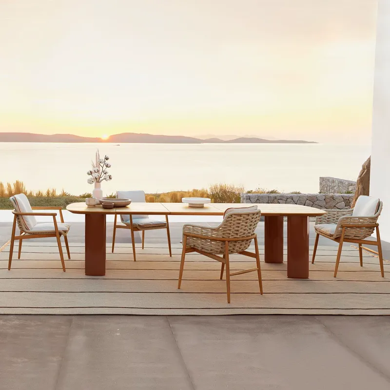 طقم طاولة وكراسي طعام خارجية م - مراجعة Outdoor Furniture Dining Set وسعره