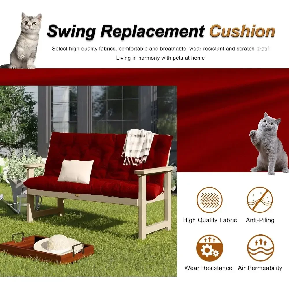 وسادة مقعد خارجية سميكة مع مسن - مراجعة Outdoor Furniture Loveseat وسعره
