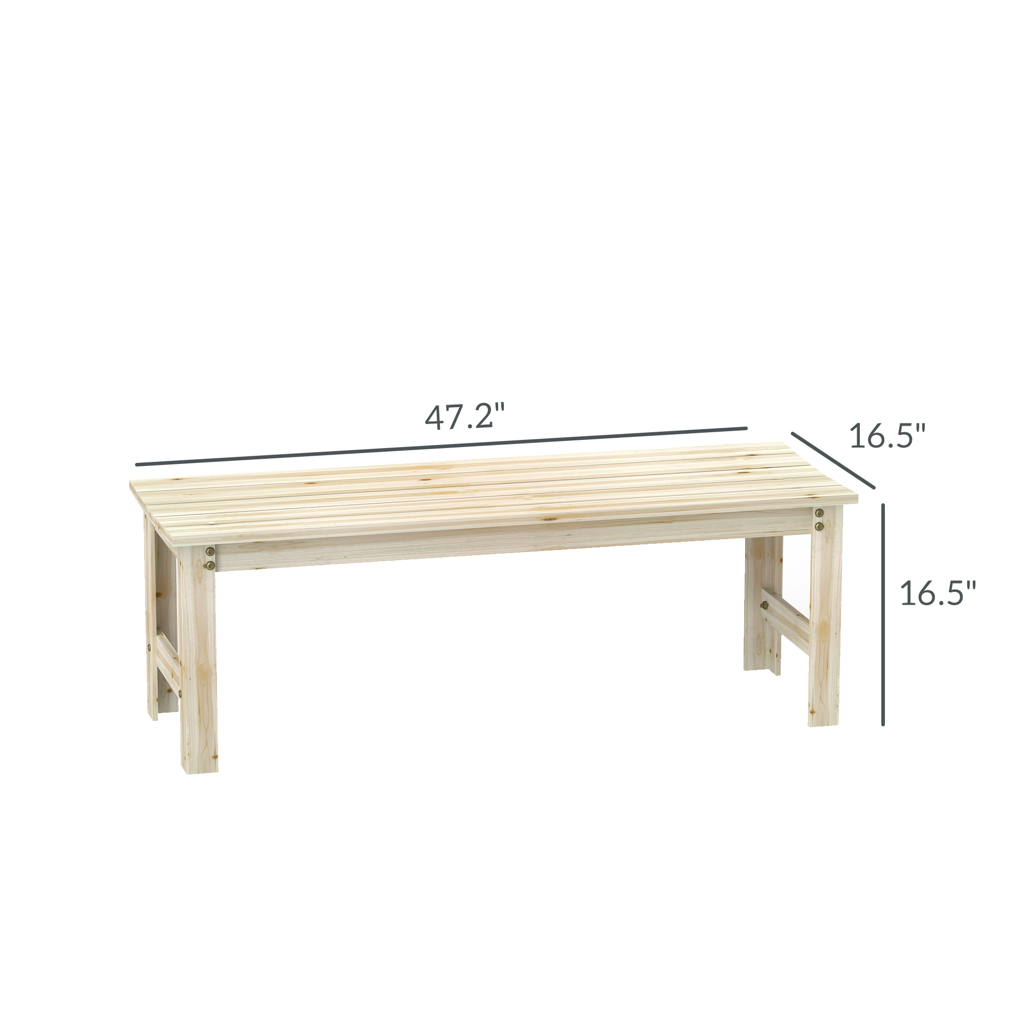مقعد حديقة خشبي لشخصين، مقعد ف - مراجعة Outdoor Furniture Bench وسعره