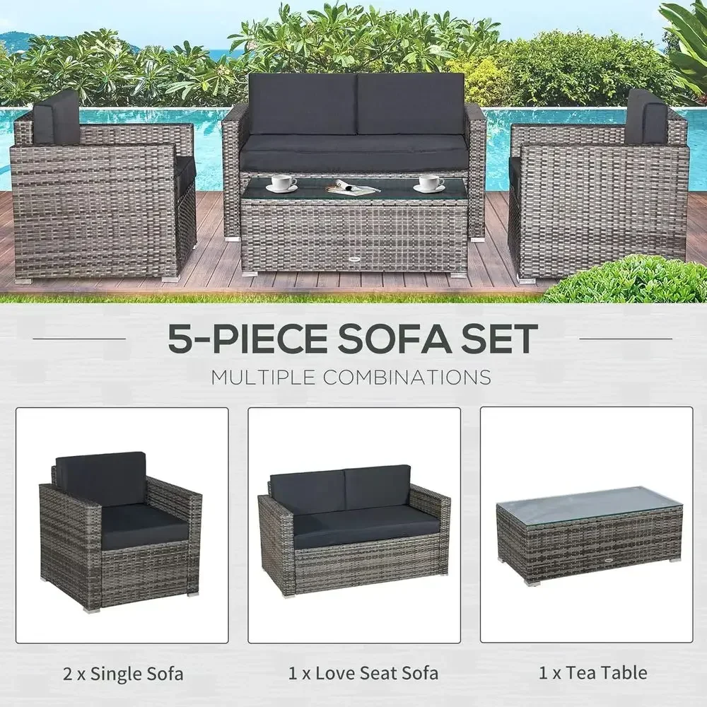 طقم أثاث خارجي من الخوص مكون م - مراجعة Outdoor Furniture Loveseat وسعره