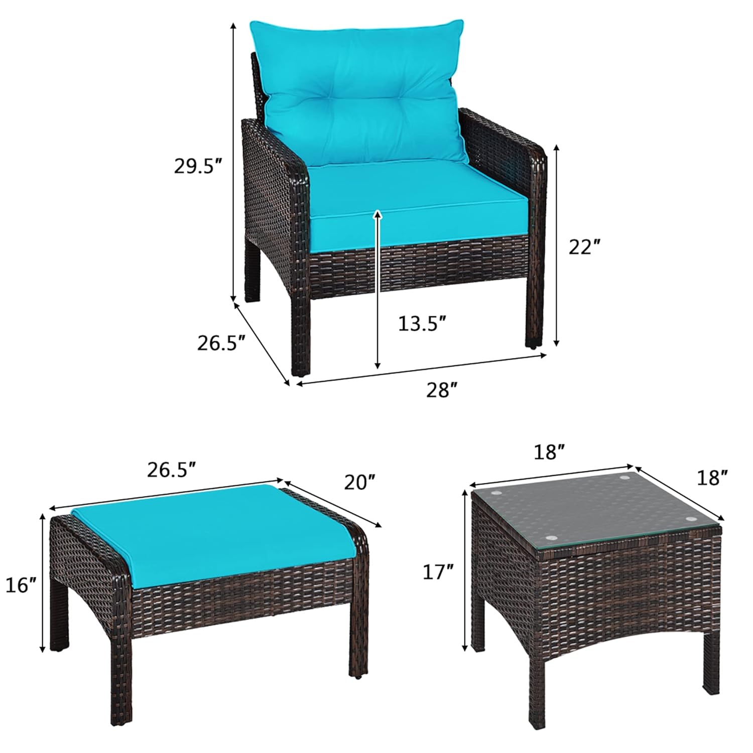 طقم أثاث خارجي من 5 قطع من الر - مراجعة Outdoor Furniture On Sale وسعره