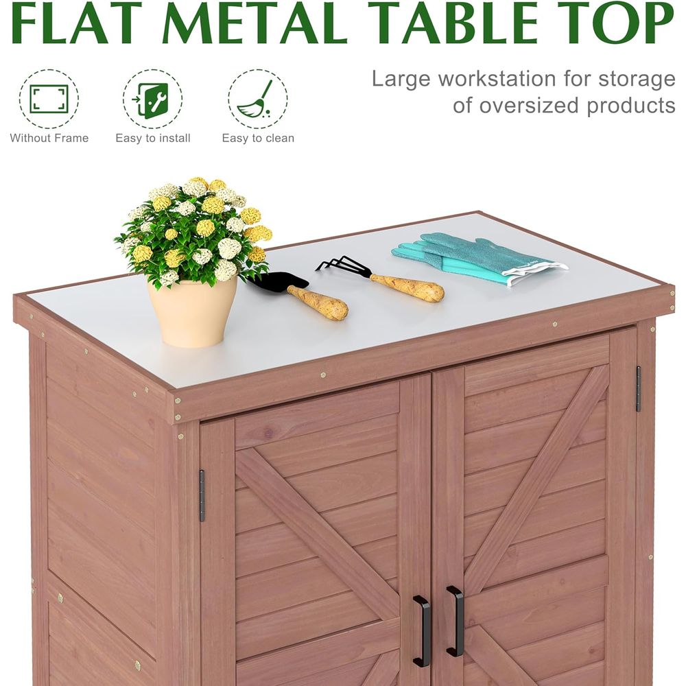 خزانة تخزين خارجية وطاولة للزر - مراجعة Outdoor Furniture Wood وسعره