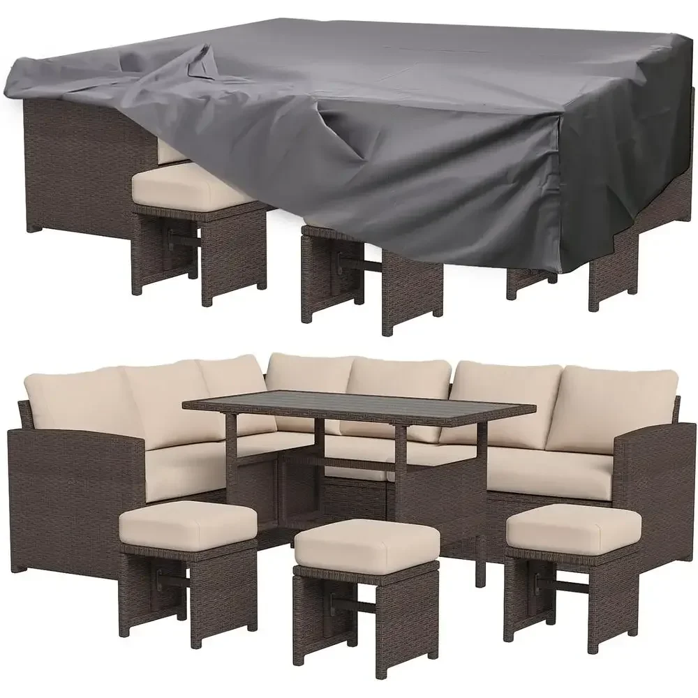 طقم أثاث للفناء مكون من 7 قطع  - مراجعة Outdoor Furniture Dining Set وسعره