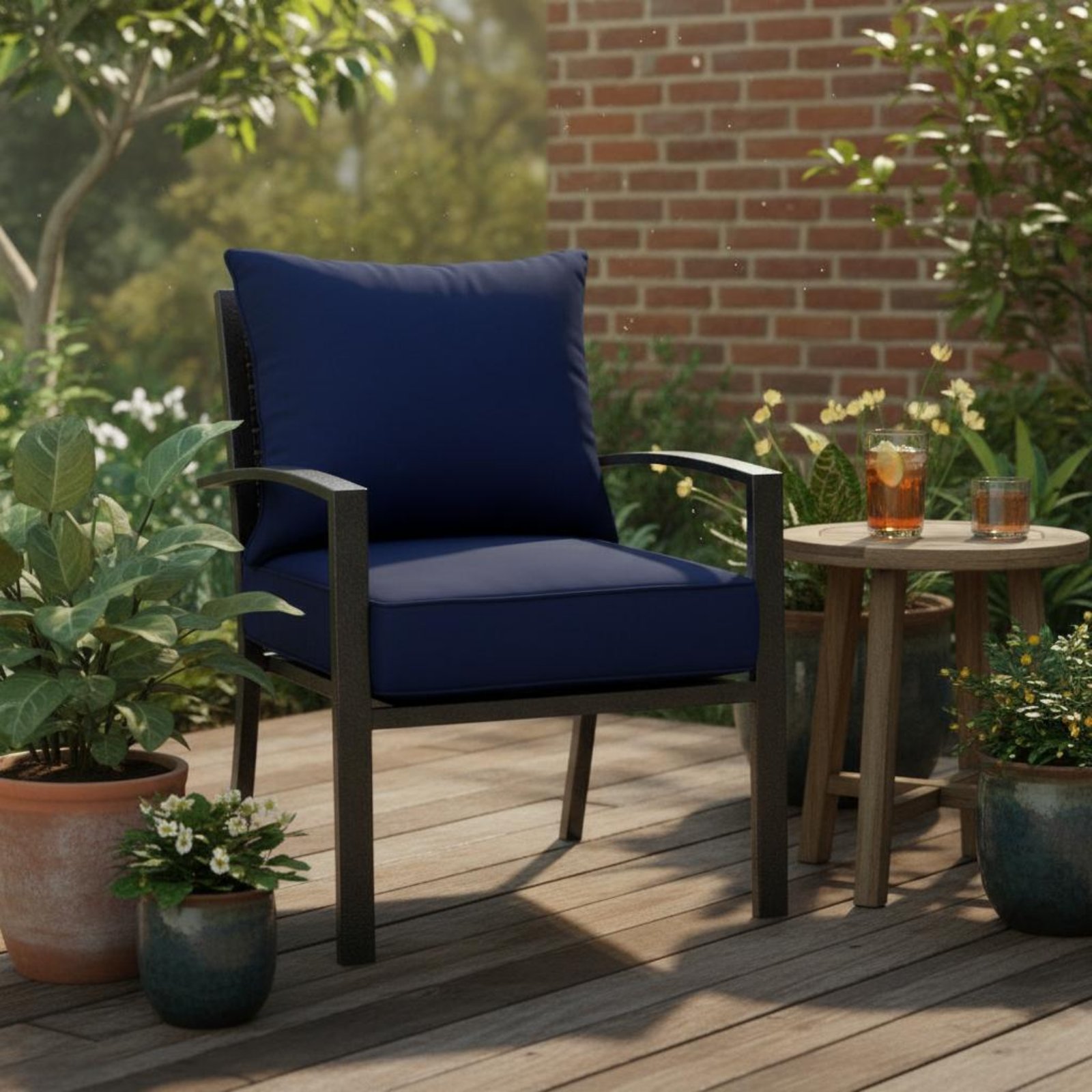 وسادة كرسي الفناء مع إغلاق مخف - مراجعة Outdoor Furniture Cushions وسعره