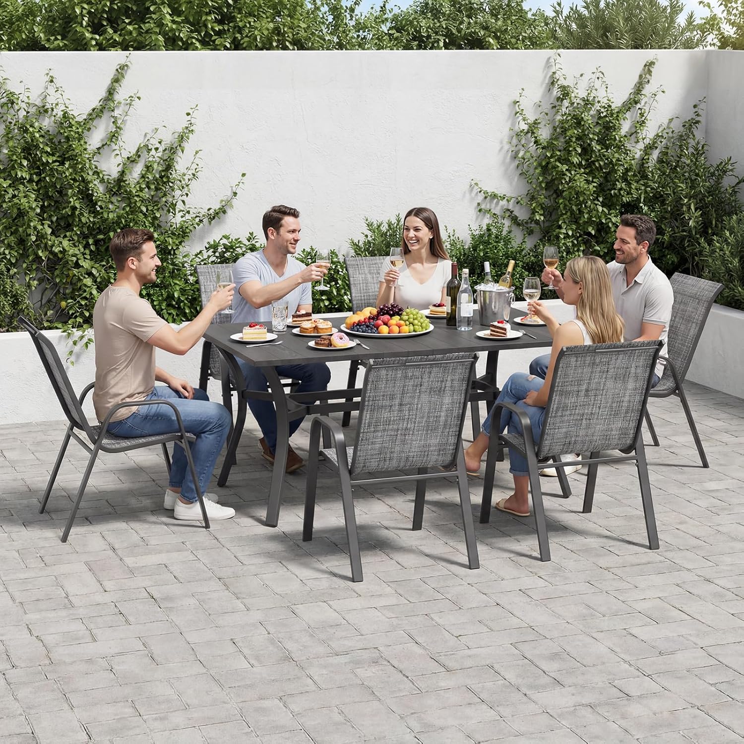 مجموعة من 6 كراسي طعام خارجية  - مراجعة Outdoor Furniture On Sale وسعره