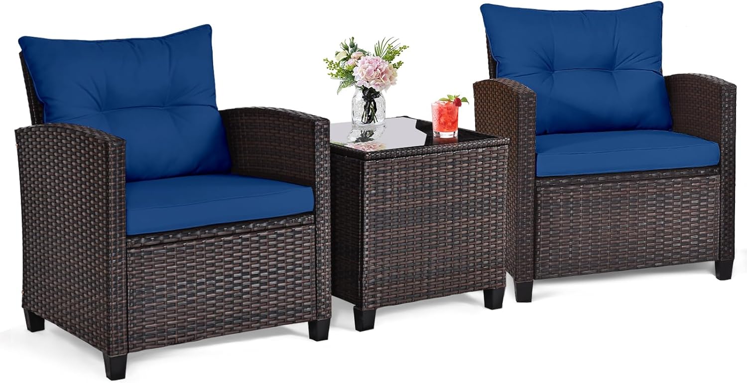 طقم بيسترو خارجي من 3 قطع من ا - مراجعة Outdoor Furniture Cushions وسعره