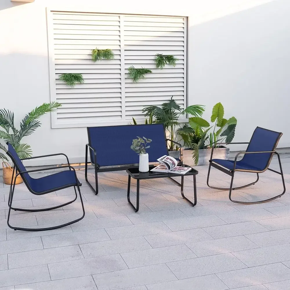 طقم أثاث خارجي مكون من 4 قطع:  - مراجعة Outdoor Furniture Loveseat وسعره