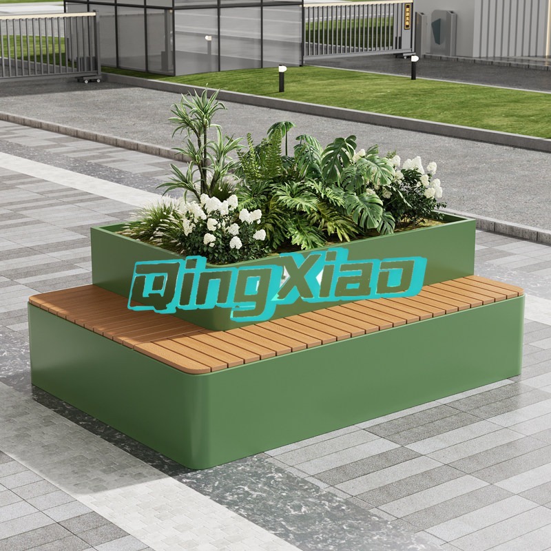 مقعد خارجي مع حوض زرع مدمج، مق - مراجعة Outdoor Furniture Bench وسعره