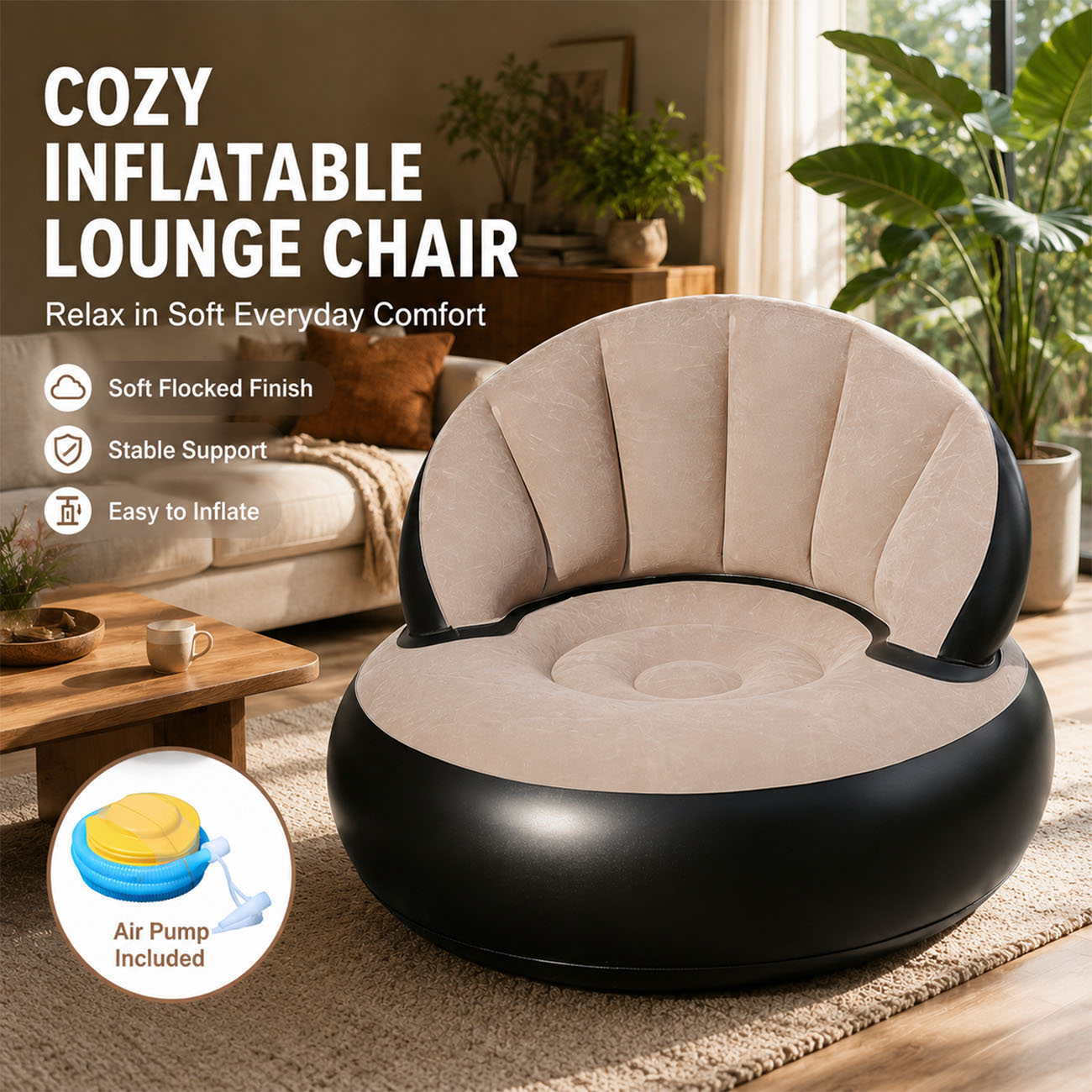 كرسي قابل للنفخ للبالغين، كرسي - مراجعة Outdoor Furniture Material وسعره