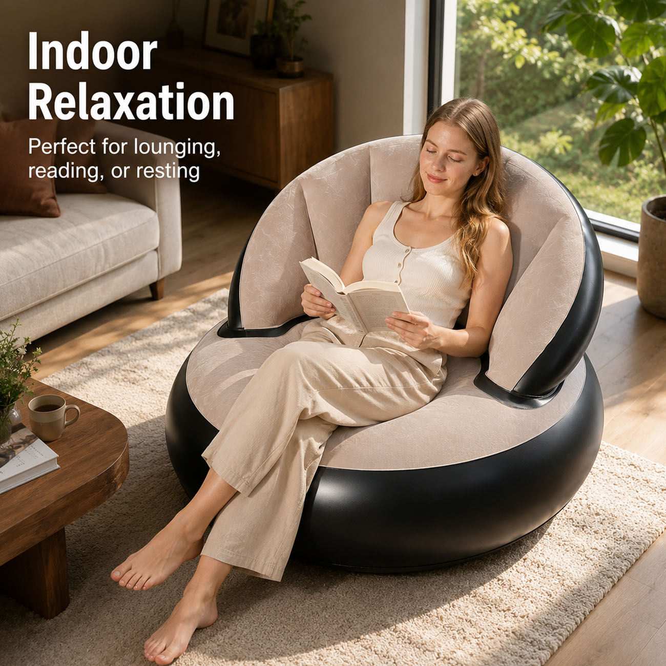 كرسي قابل للنفخ للبالغين، كرسي - مراجعة Outdoor Furniture Material وسعره